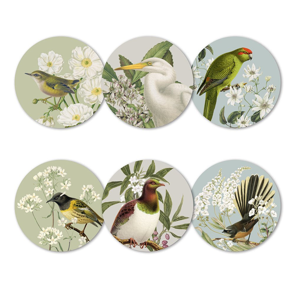 Birds & Botanicals of NZ Box of 6 Placemats by 100% NZ