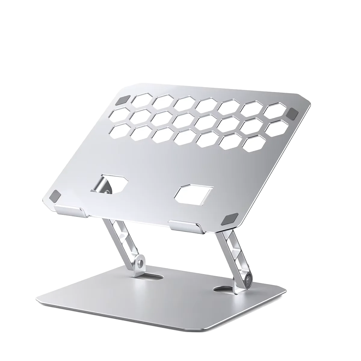 Laptop Stand Zinc Alloy for Gaming Laptop with Dual Support Arms Portable Folding with Honeycomb Design for ASUS HP Acer
