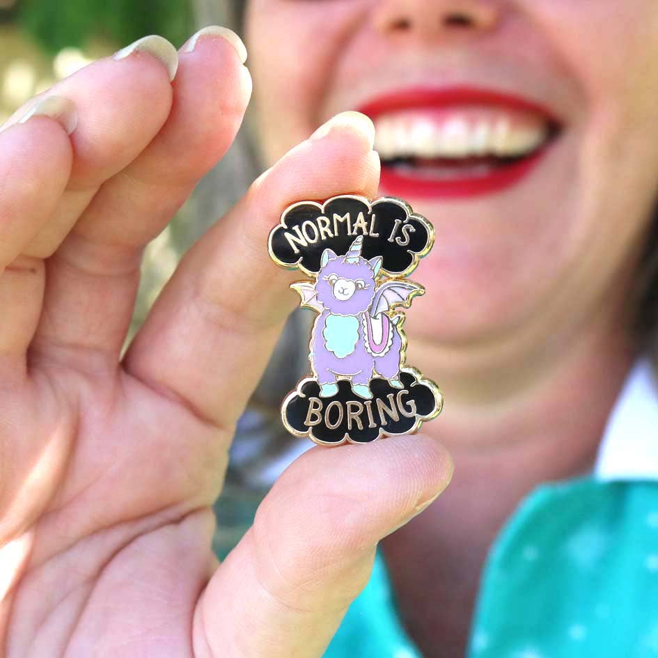 Jubly-Umph - Normal Is Boring Lapel Pin