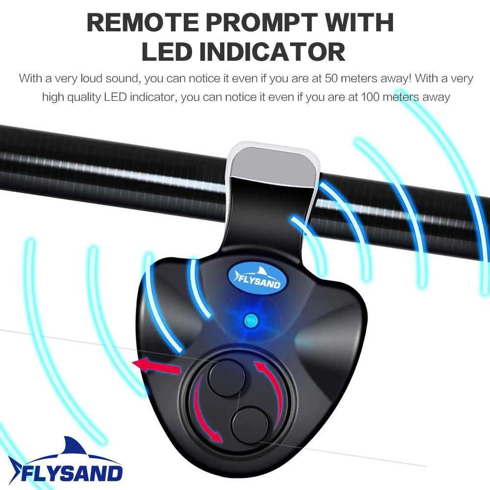 Advanced Electronic Fishing Rod Bite Alarm with Loud Siren and Dual Day/Night Indicator - Battery Included