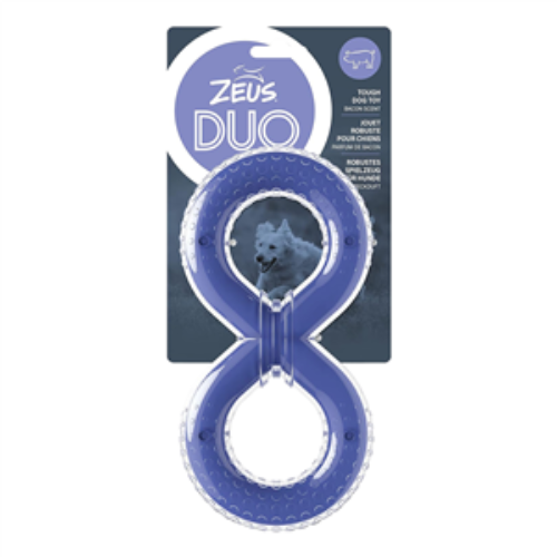 Zeus Duo Figure 8 Tug Bacon Scent Purple 20cm