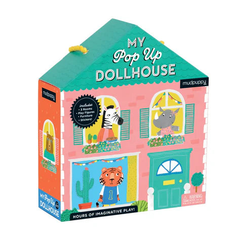 MY POP UP Dollhouse By Mudpuppy: Ages 4-9