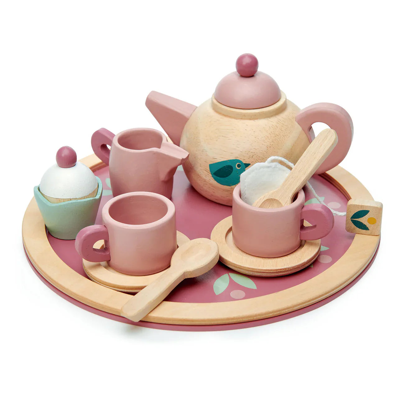 Wooden Birdie Tea Party Set - Tender Leaf Toys | Wooden Toy NZ
