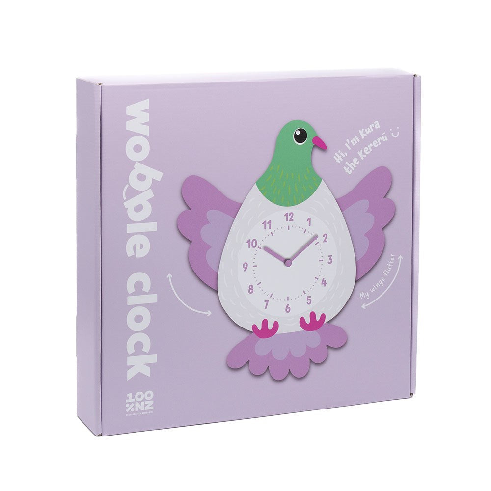 Kereru Kids Wobble Clock by 100% NZ
