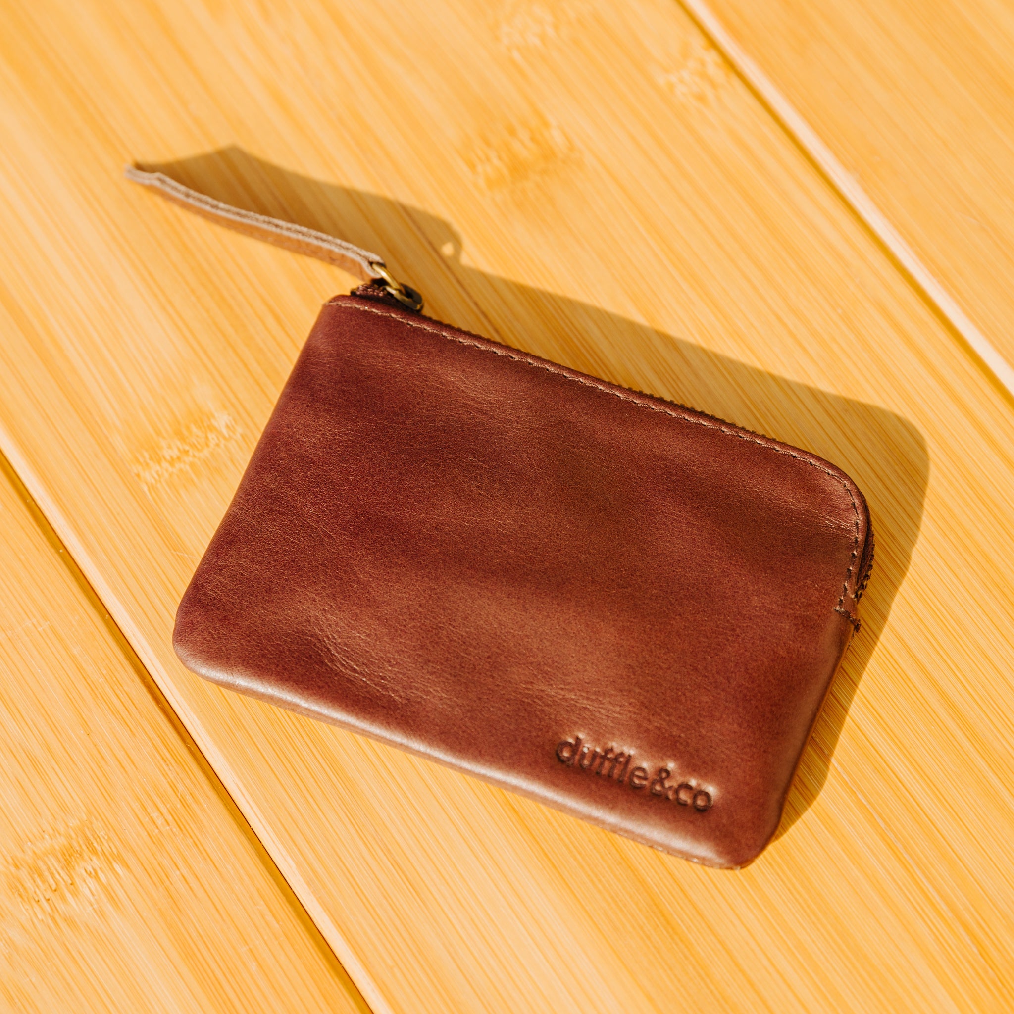 Leather Cooke Pouch in Tan, Navy, Black or Chocolate by Duffle&Co