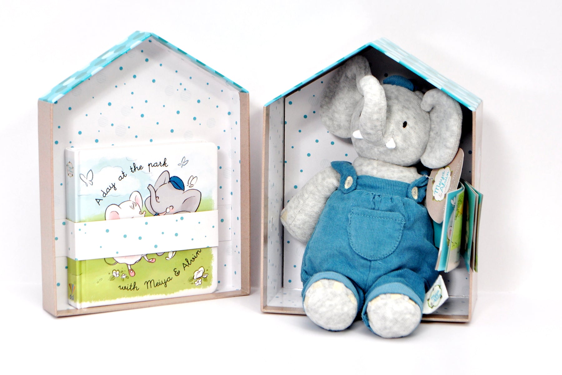 Deluxe Toy PLUSH in Ribbon gift box with Book from the Alvin Collection: Ages 0+