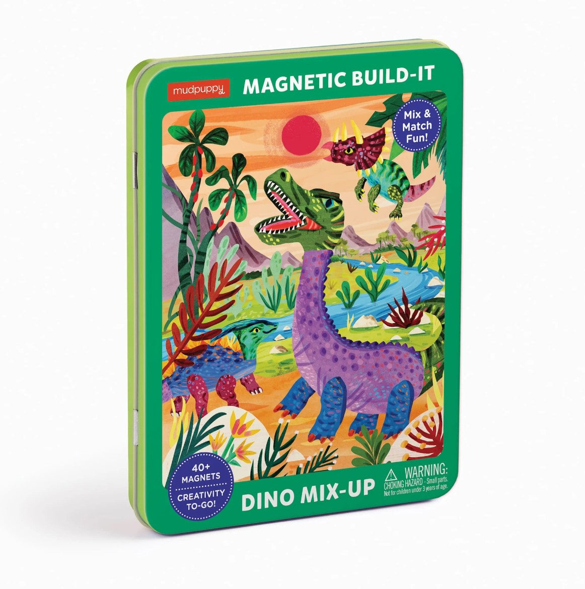 Dino Mix-Up Magnetic Build-It By Mudpuppy: Ages 4+