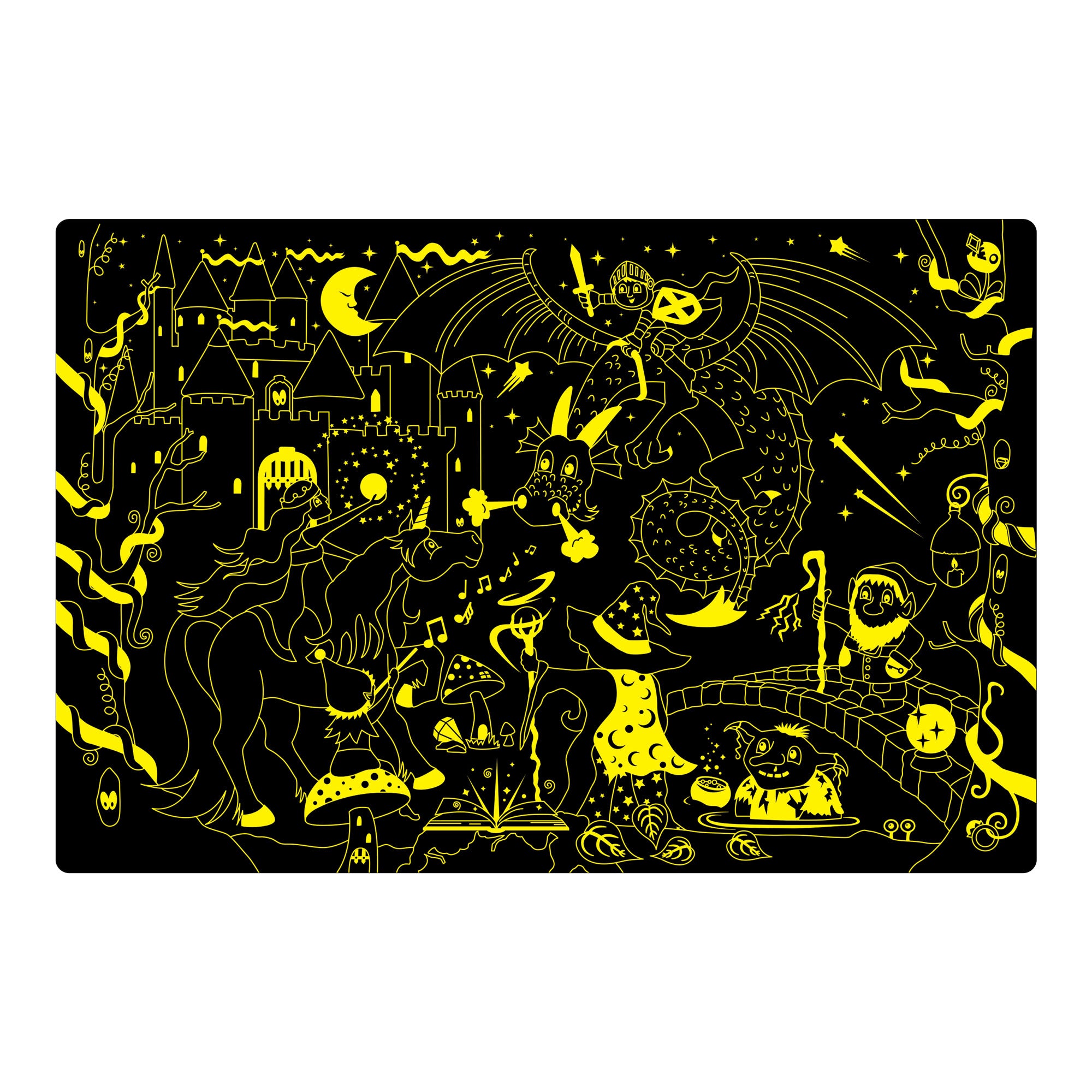 Double Glow in the Dark Fantasy Puzzle By The Learning Journey: Ages 3+