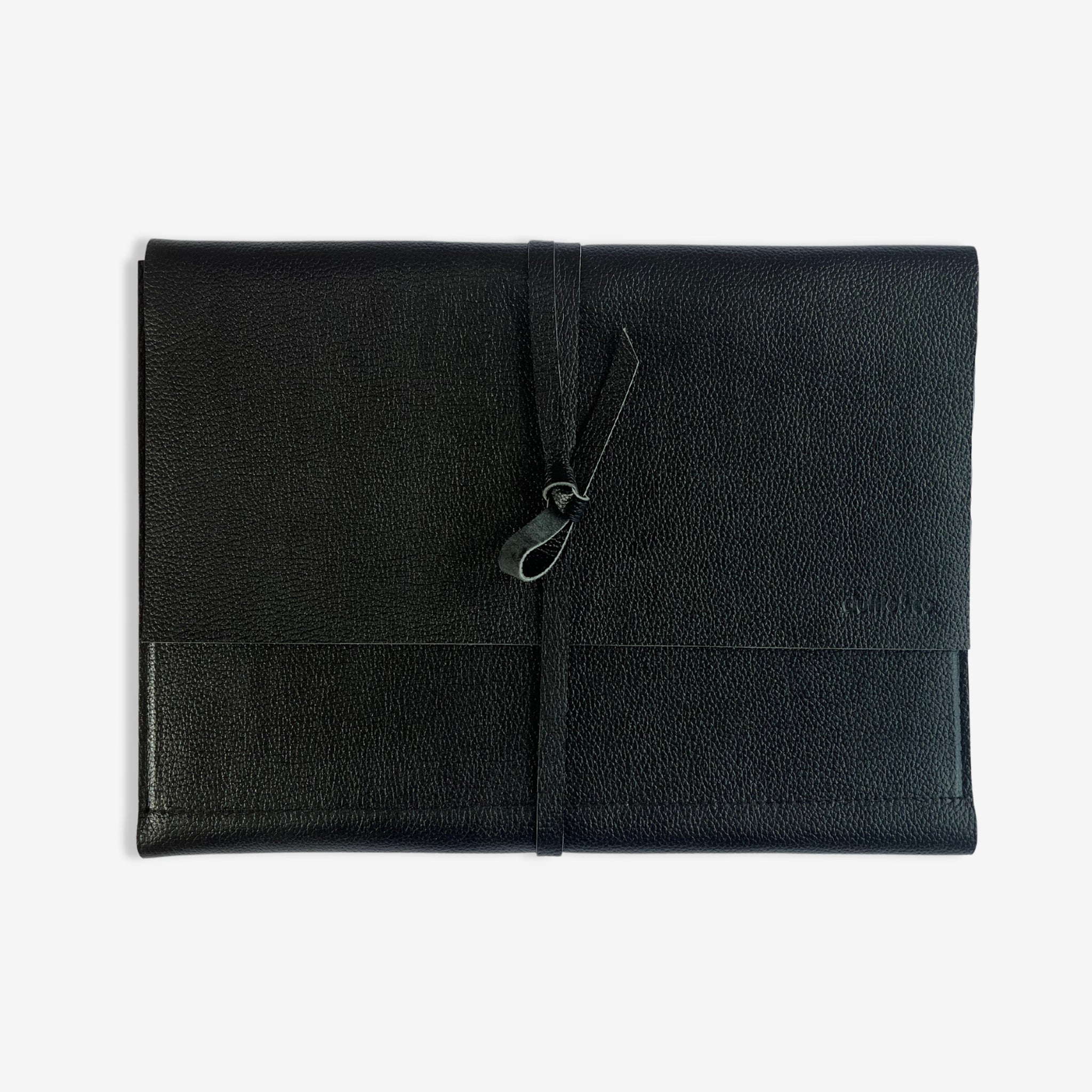 A4 Lewis Leather Folder in Black or Tan by Duffle&Co