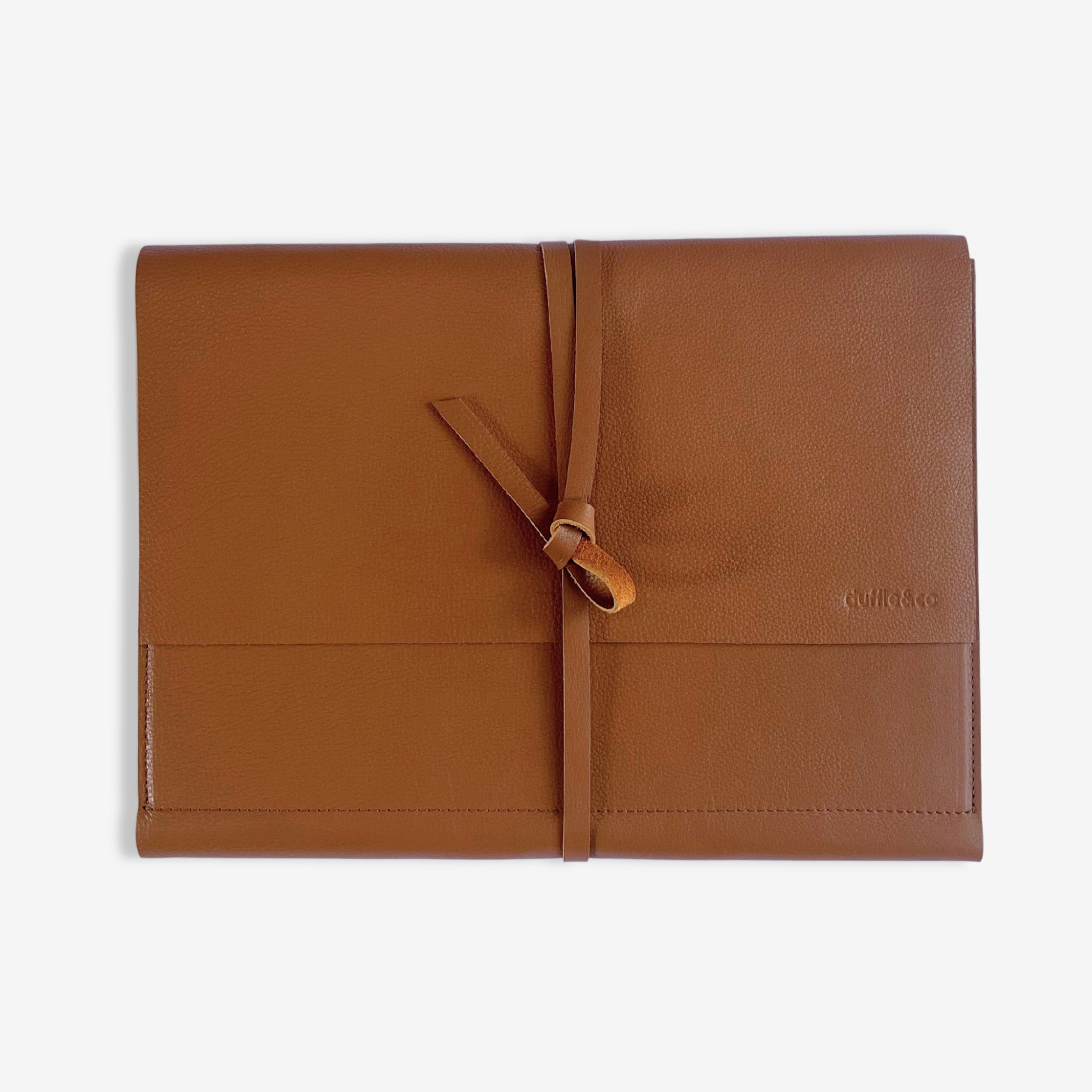 A4 Lewis Leather Folder in Black or Tan by Duffle&Co