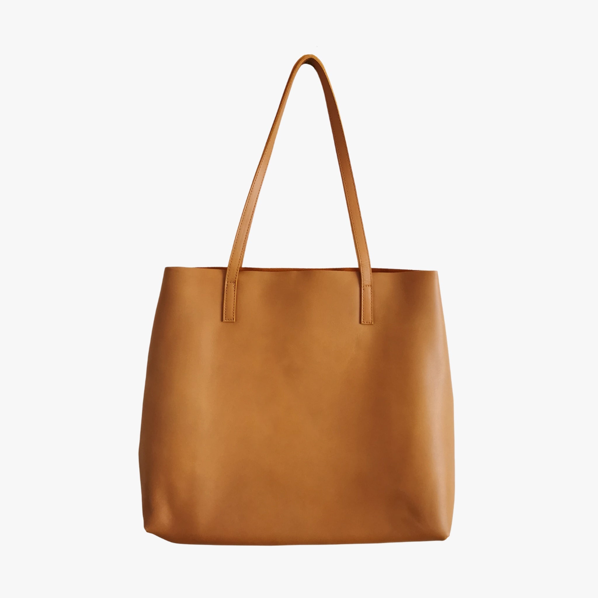 Bri Raw Edged Tote in Tan or Black by Duffle&Co