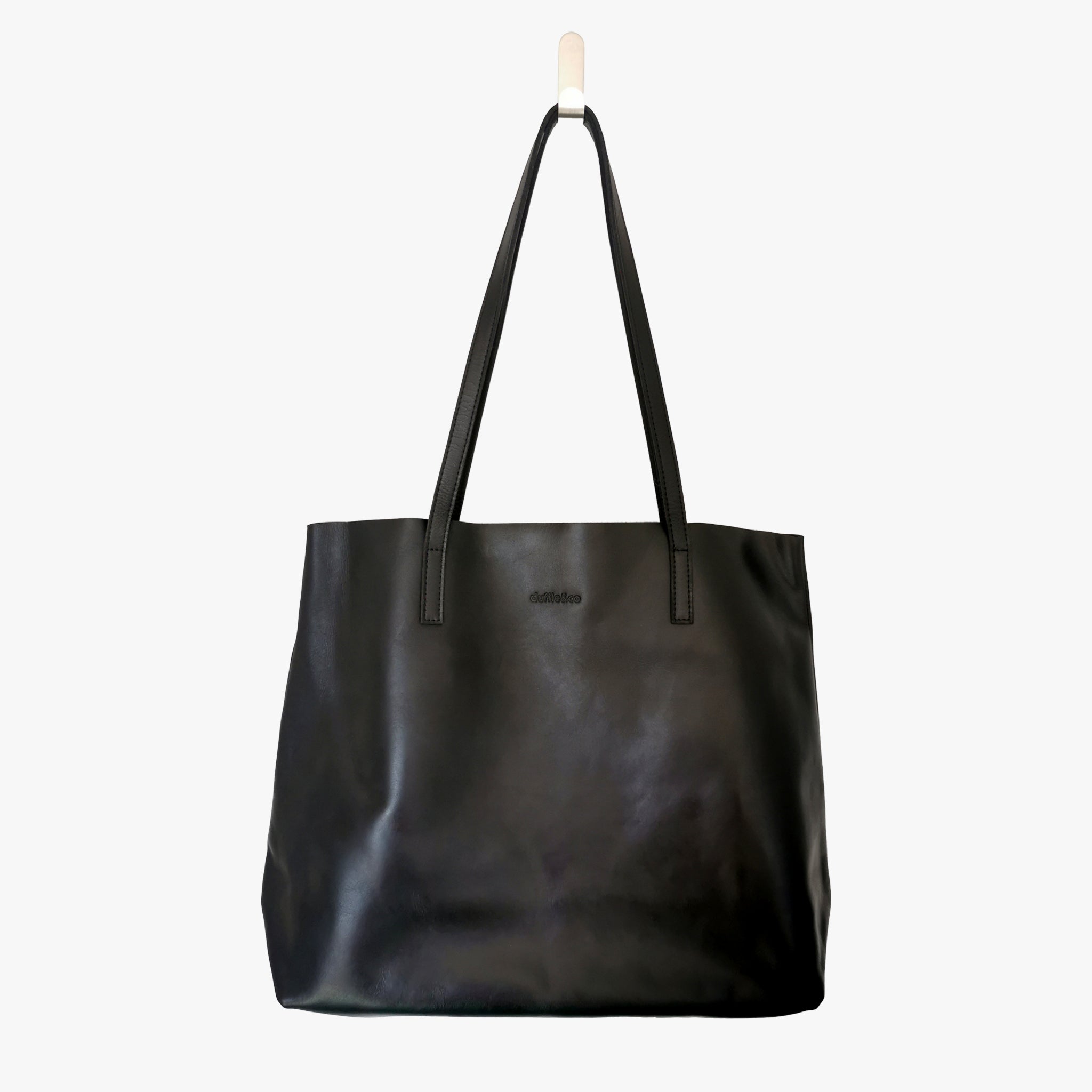 Bri Raw Edged Tote in Tan or Black by Duffle&Co