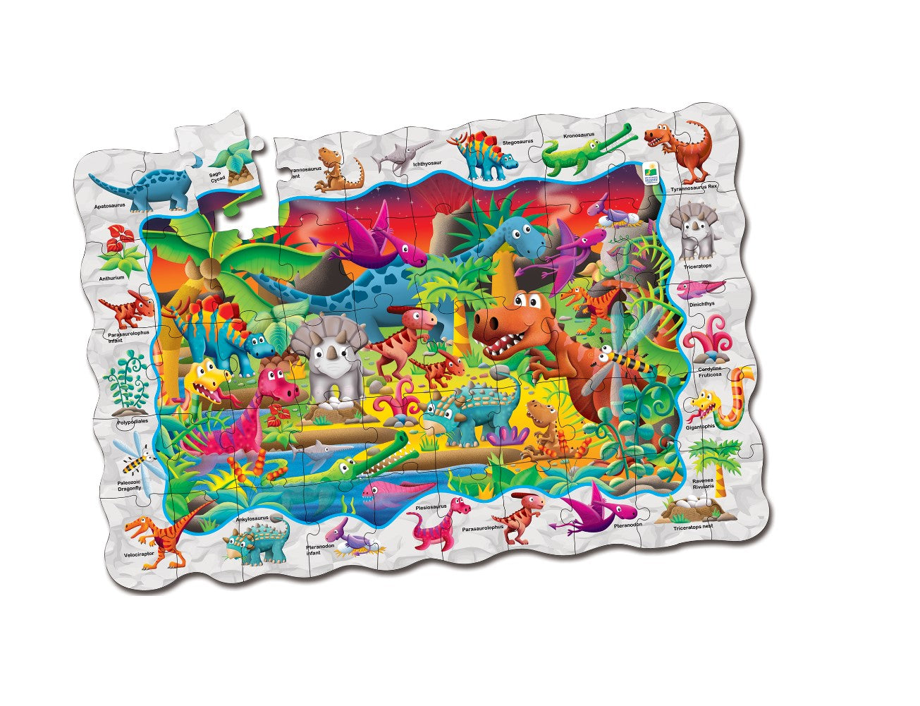 Find-it Dinosaurs Puzzle By The Learning Journey: Ages 3-6 Years