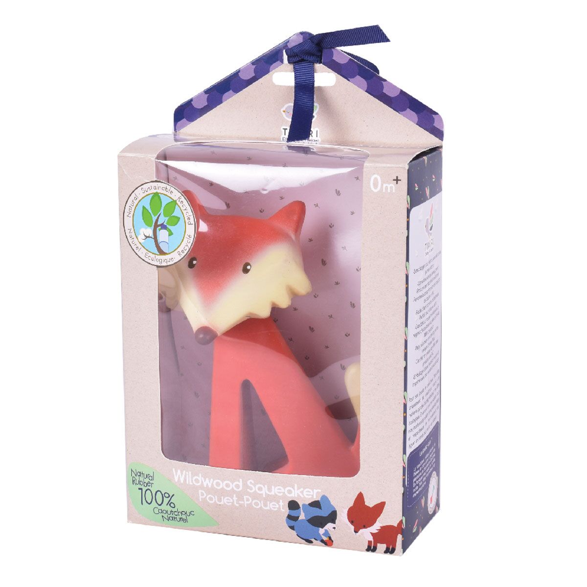 Fox Natural Rubber Teether By Tikiri: Age 0+