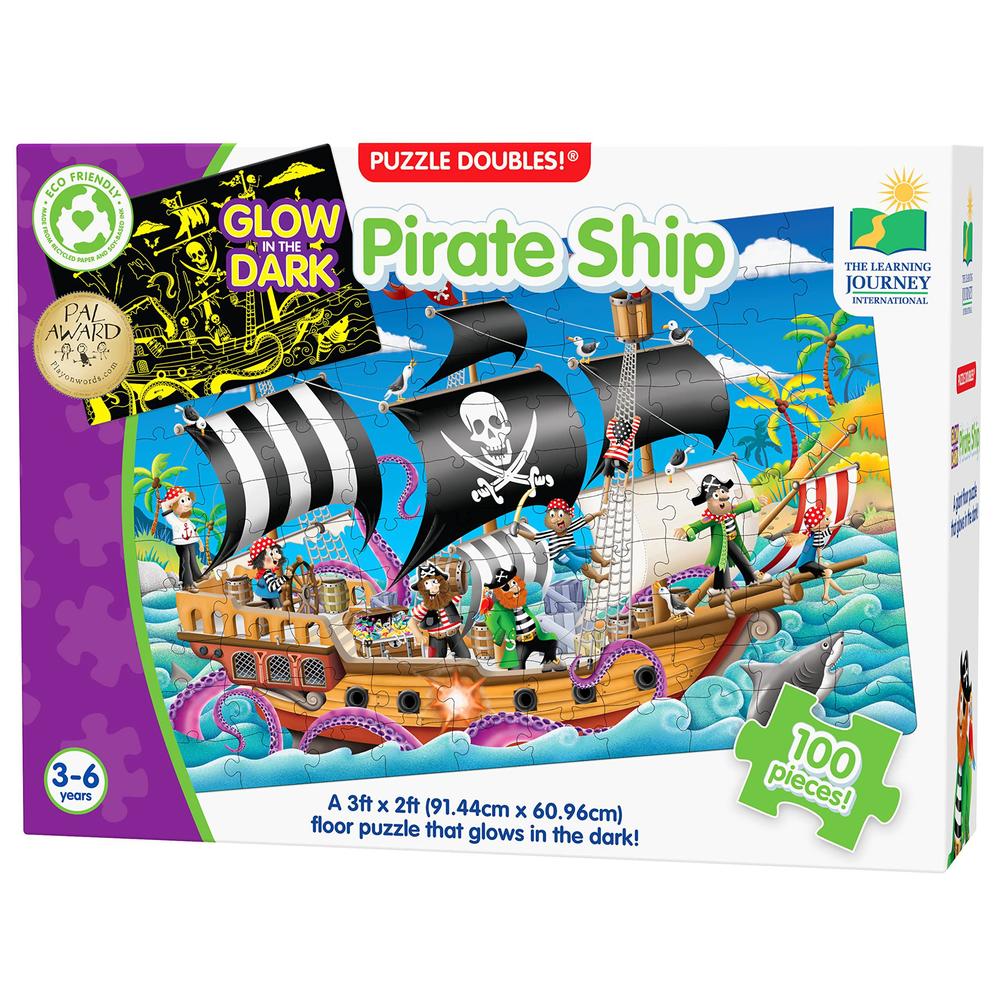 Glow in the Dark Pirate Ship Puzzle By The Learning Journey: Ages 3-6 Years