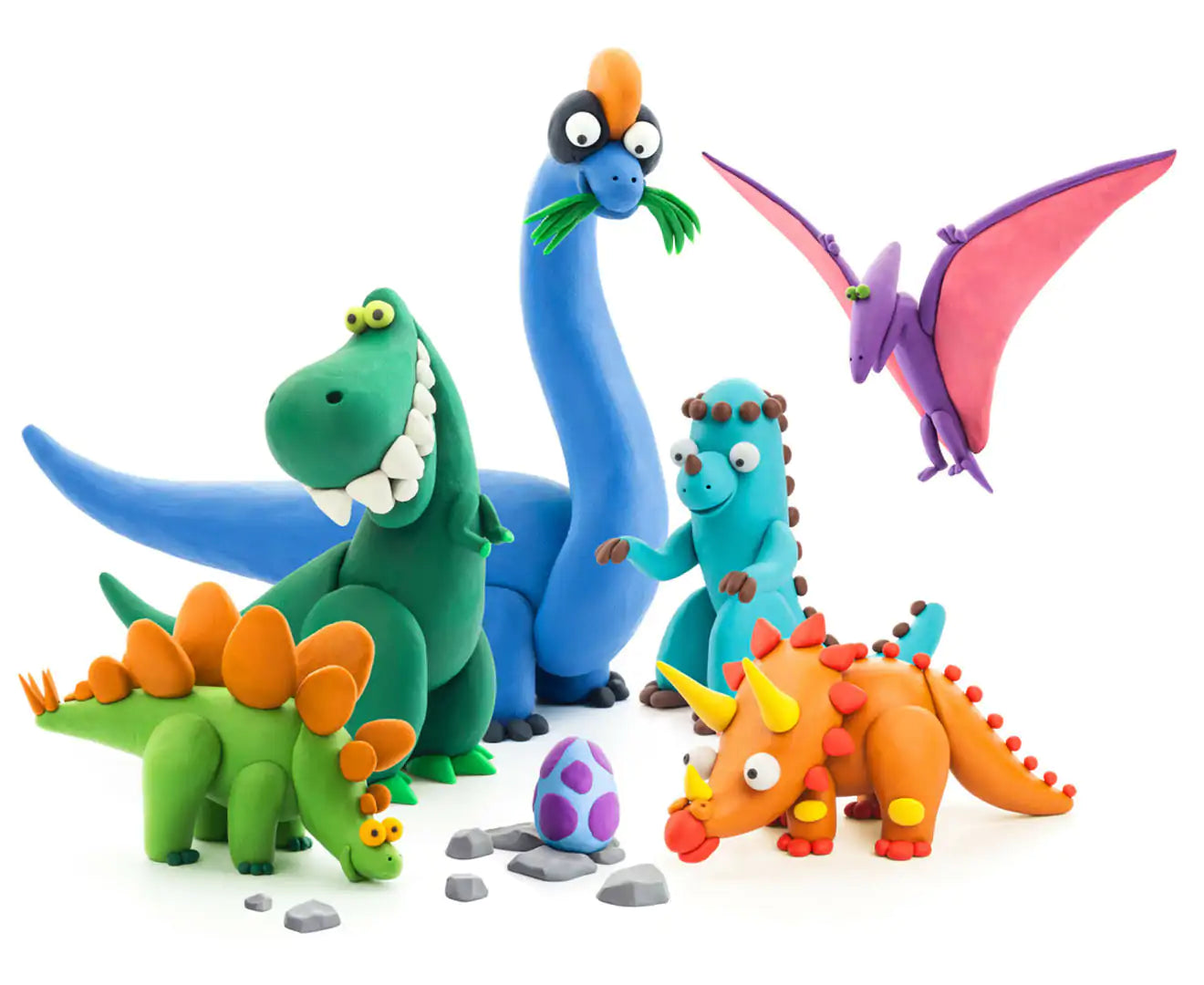 HEY CLAY - Dino Themed Clay Set - 15 CANS
