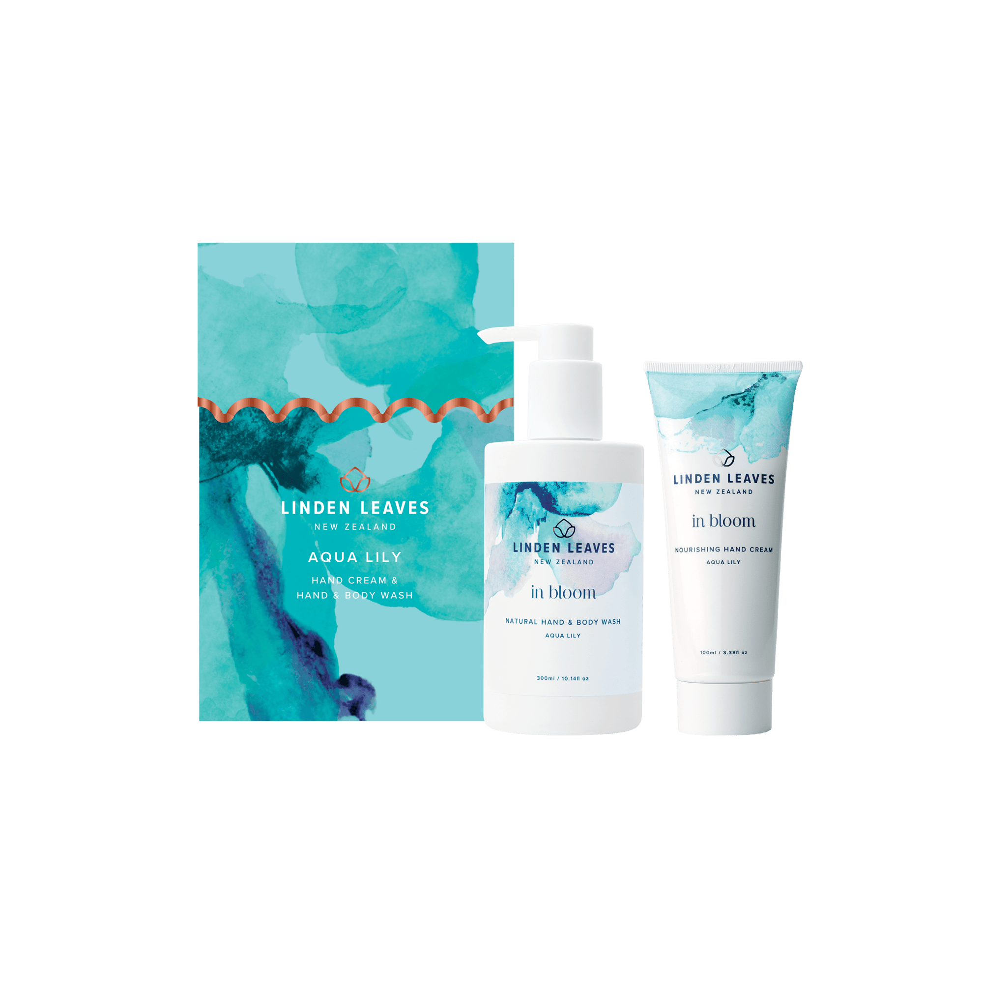 Aqua Lily Hand Cream & Body Wash Boxed set