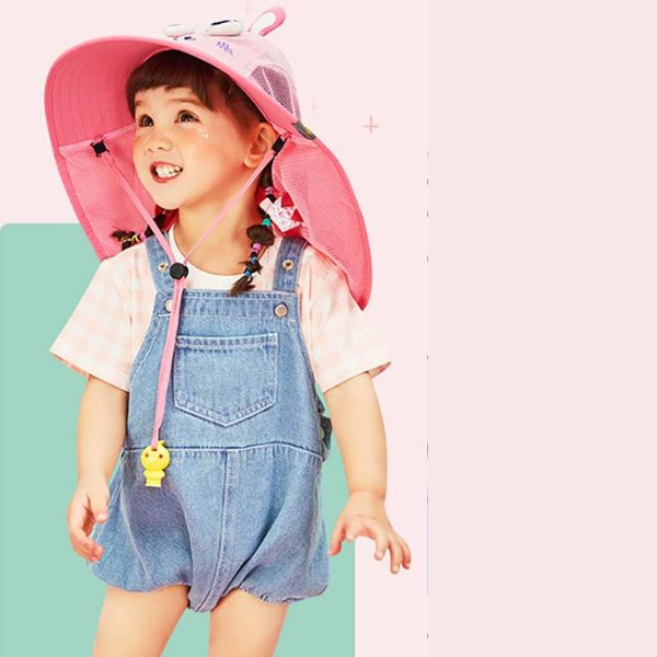 Lemonkid Bunny Wide Brim Sun Hat for Toddlers – Extra Coverage