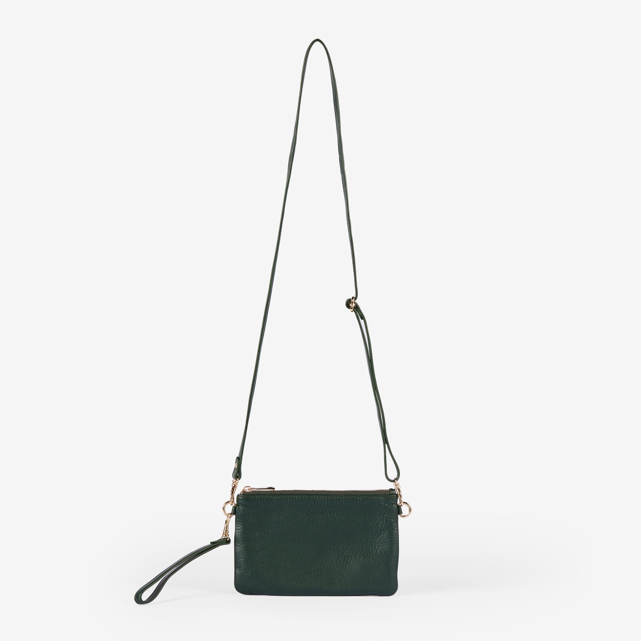Sienna Triple Crossbody in Forest or Black by Duffle&Co