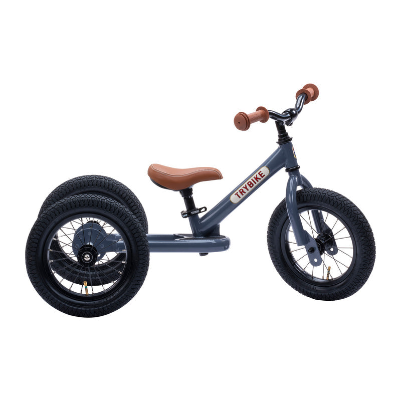 Grey Vintage Balance Bike & Trike – Trybike | Balance Bike NZ