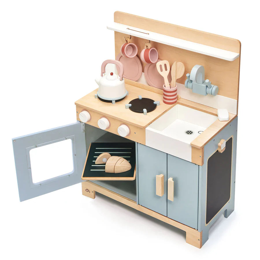 Mini Chef Wooden Play Kitchen - Tender Leaf Toys | Wooden Toy NZ