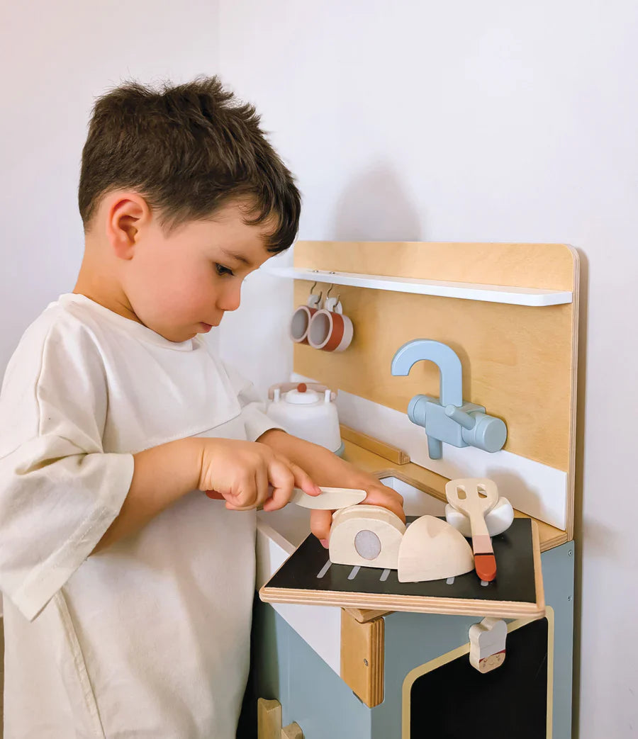 Mini Chef Wooden Play Kitchen - Tender Leaf Toys | Wooden Toy NZ
