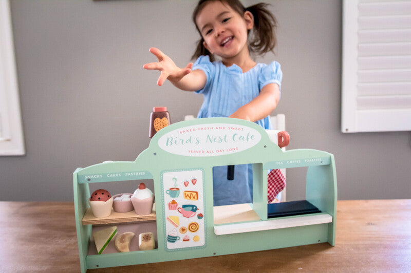 Mini Chef Bird’s Nest Café Wooden Playset - Tender Leaf Toys | Pretend Play NZ