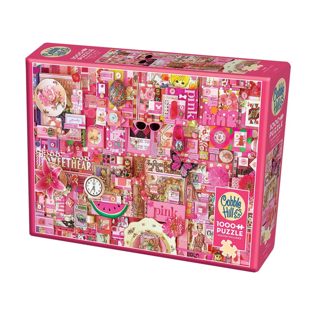 The Rainbow Project 1000pc Pink Puzzle by Outset Media (Compact Puzzle)