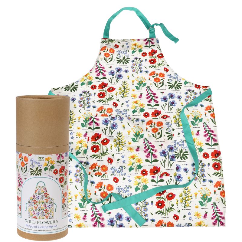 Wild Flowers Recycled Cotton Apron NZ – Stylish & Eco-Friendly Adult Apron