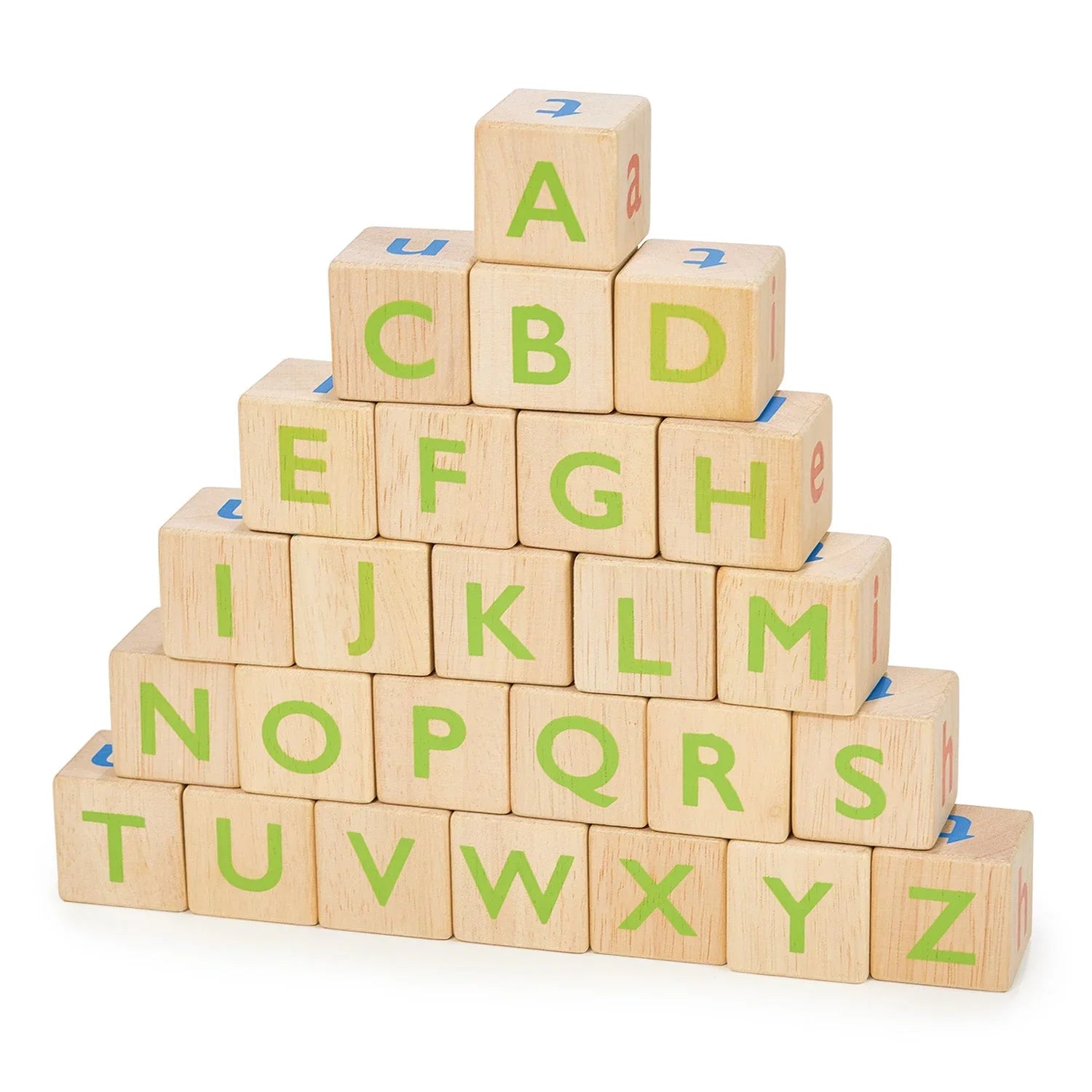 Alphabet Spelling Blocks – Mentari | Wooden Toy NZ