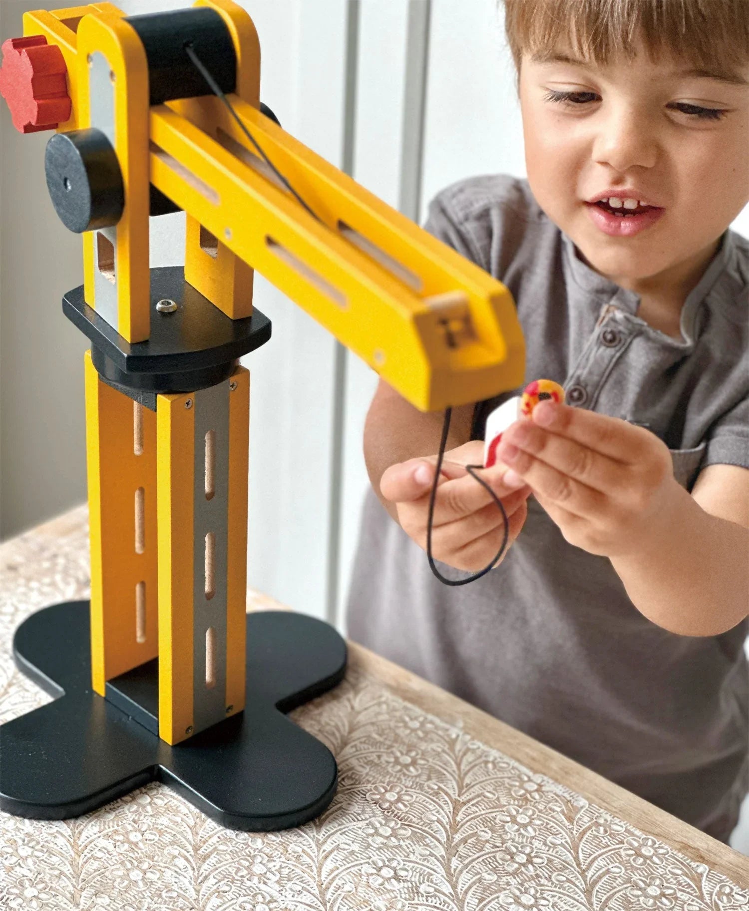 Big Yellow Crane – Mentari | Construction Toy NZ