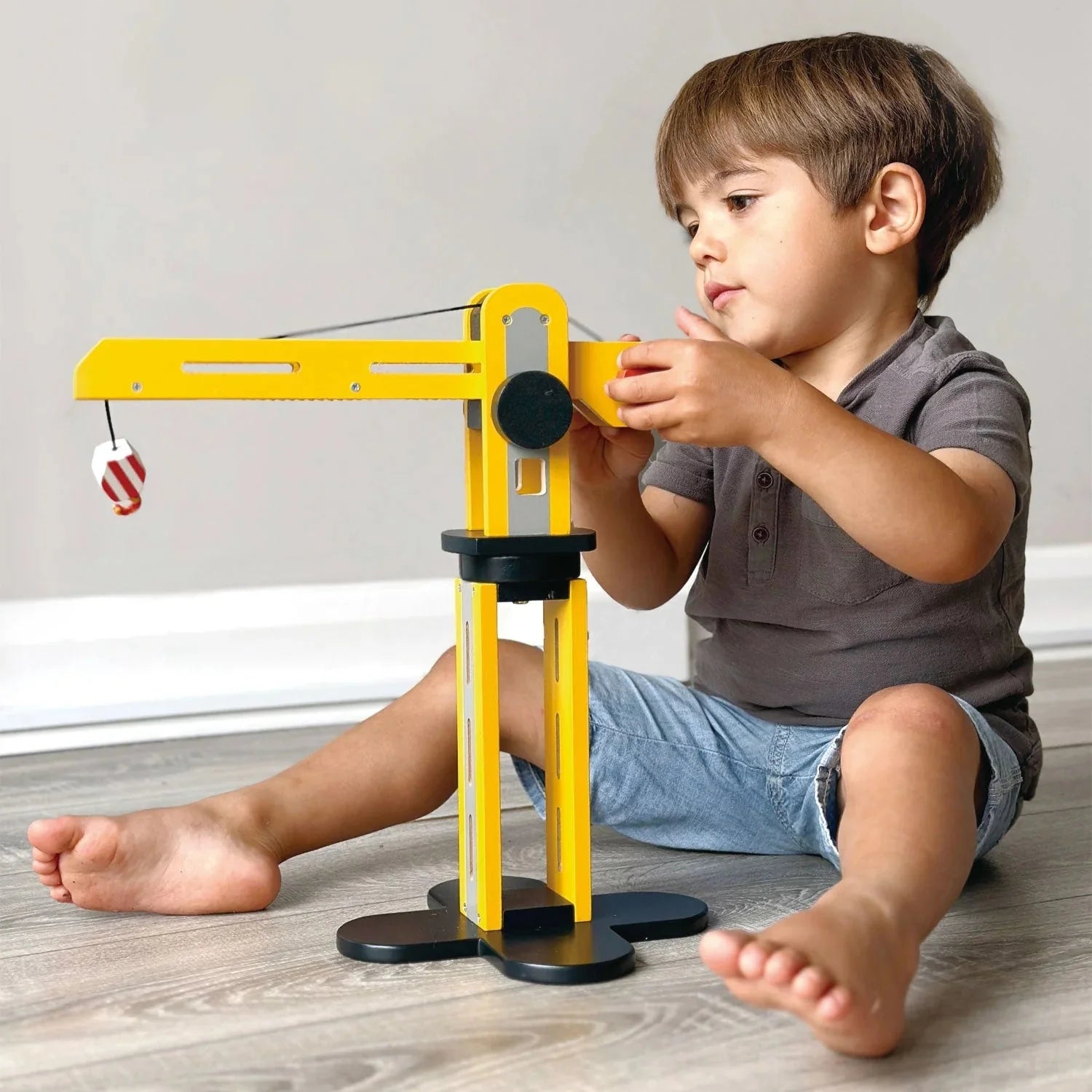 Big Yellow Crane – Mentari | Construction Toy NZ