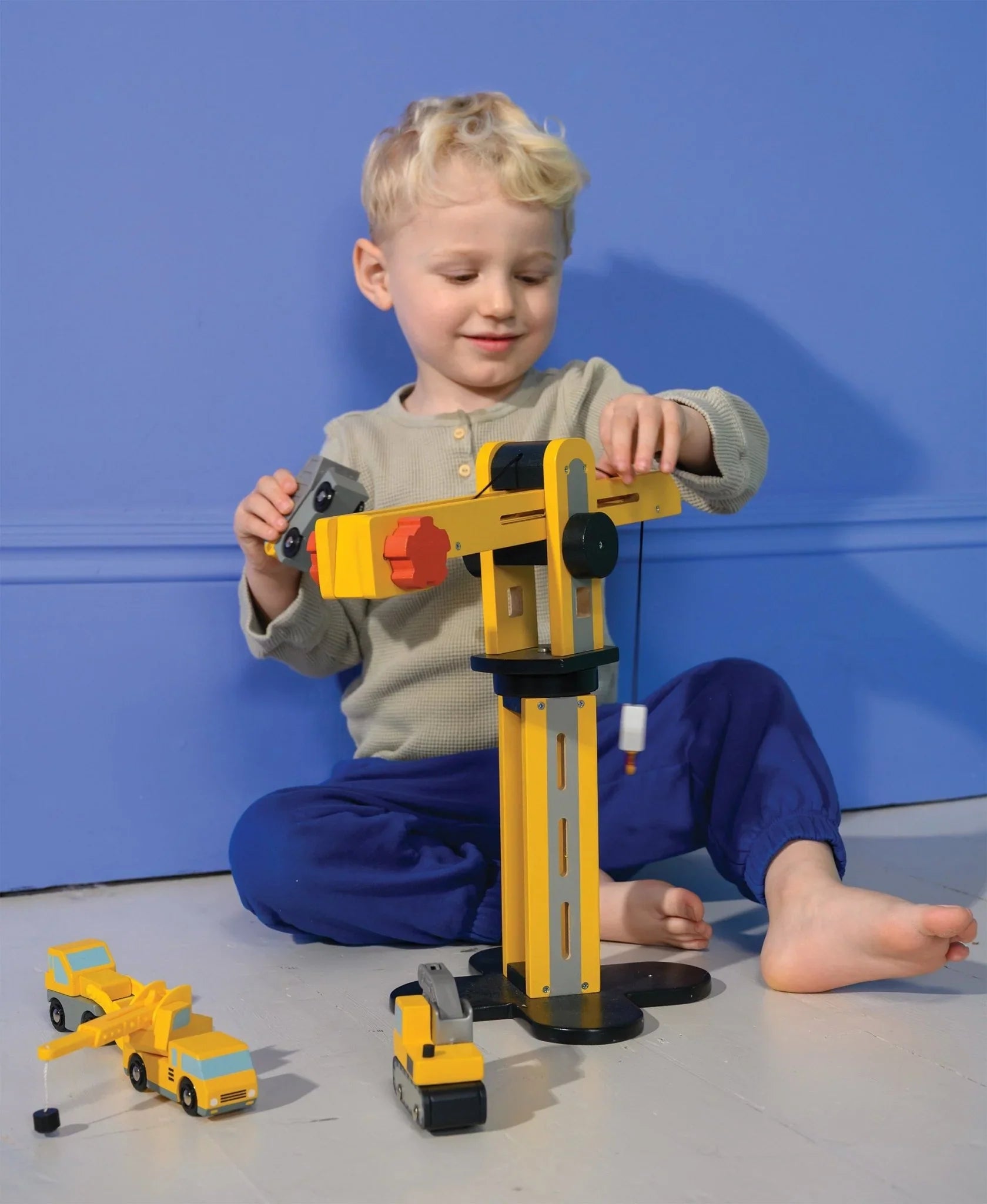 Big Yellow Crane – Mentari | Construction Toy NZ