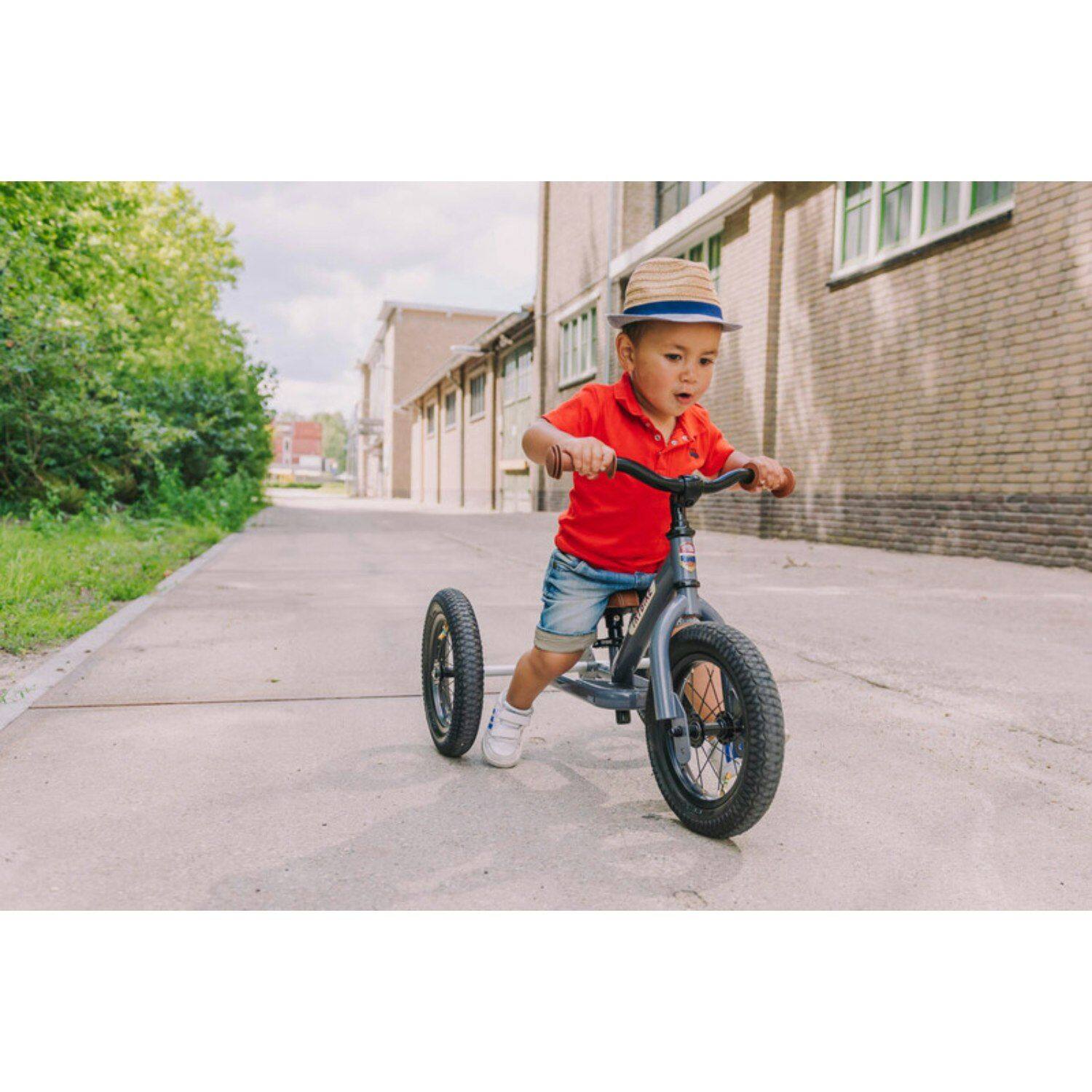Grey Vintage Balance Bike & Trike – Trybike | Balance Bike NZ