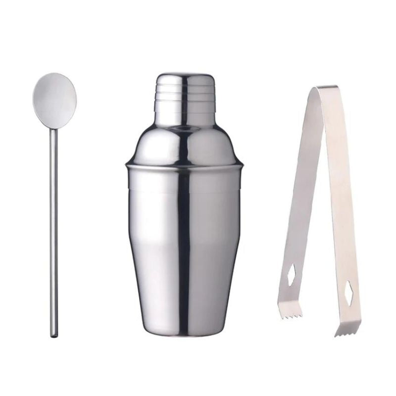 Cocktail Shaker and Bar 3pc Gift Set by Men's Republic