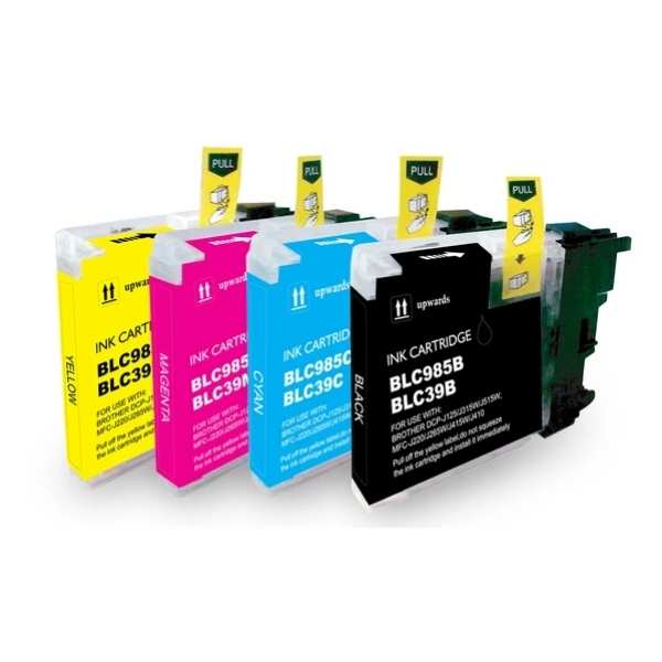 Compatible Inkjet Value Pack: Substitute to Brother LC39 - (1 X Black, 1 X Cyan, 1 X Magenta, 1 X Yellow)