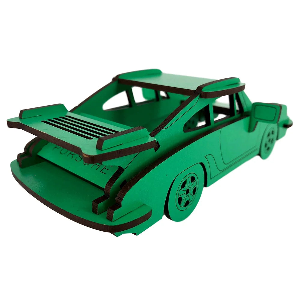 Green Porsche by Abstract Designs