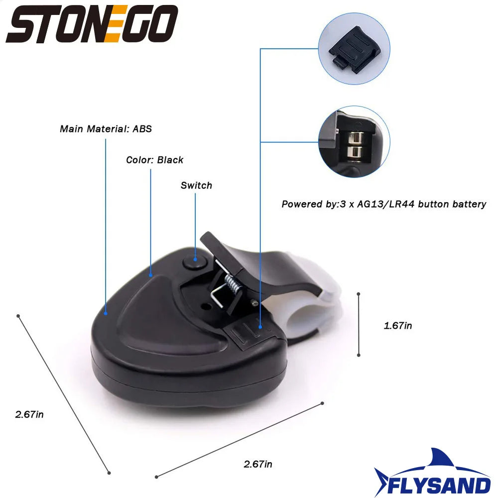 Advanced Electronic Fishing Rod Bite Alarm with Loud Siren and Dual Day/Night Indicator - Battery Included