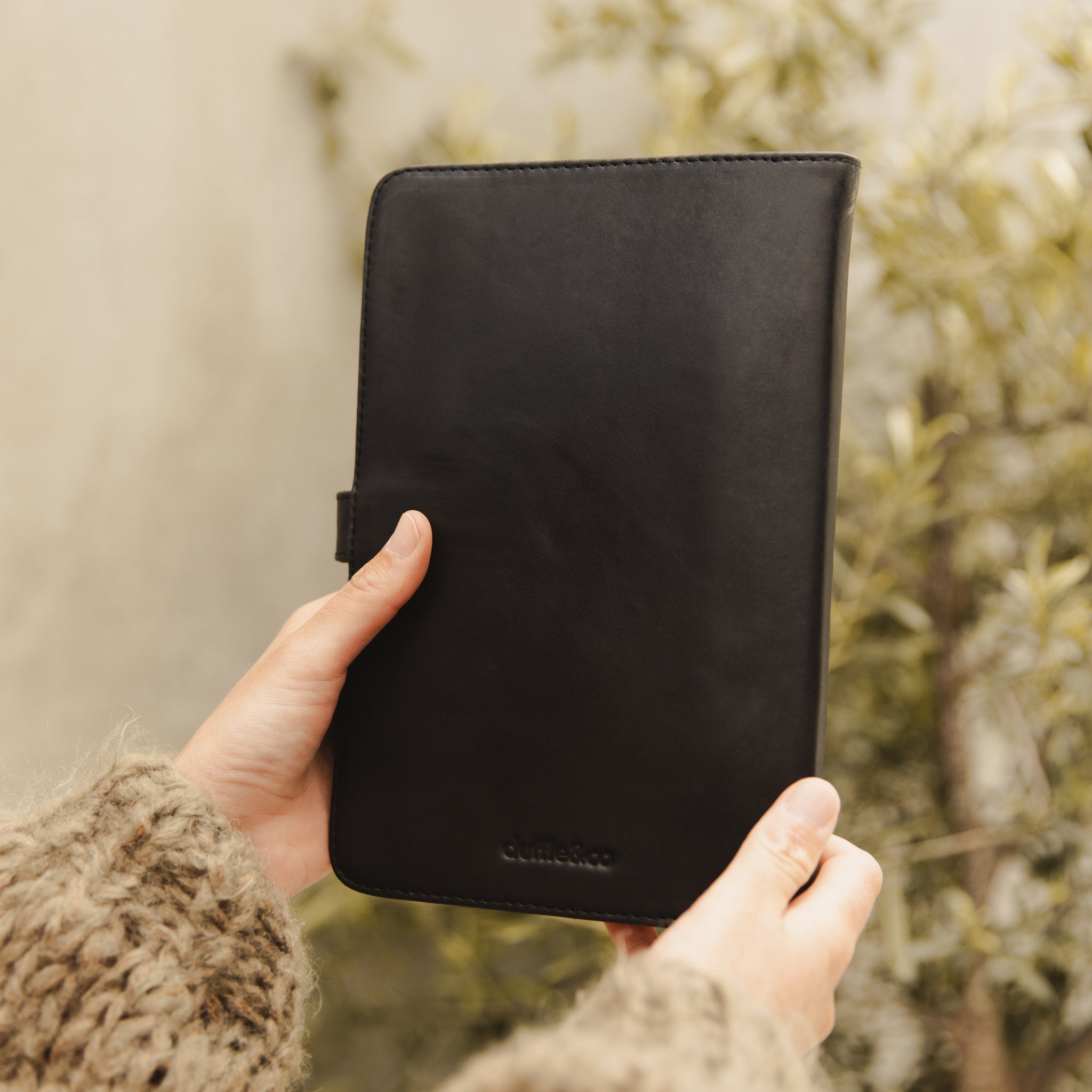 A5 Leather Organiser in Black or Tan by Duffle&Co