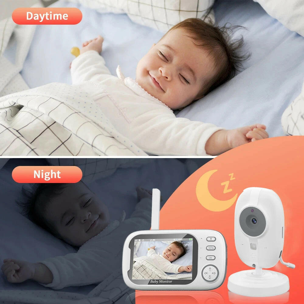 3.5 Inch Wireless Video Baby Monitor Night Vision