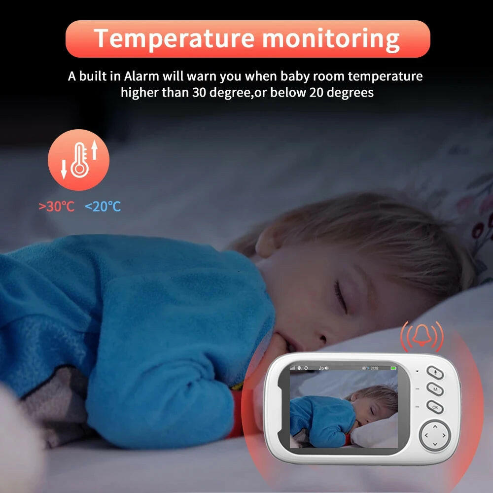 3.5 Inch Wireless Video Baby Monitor Night Vision