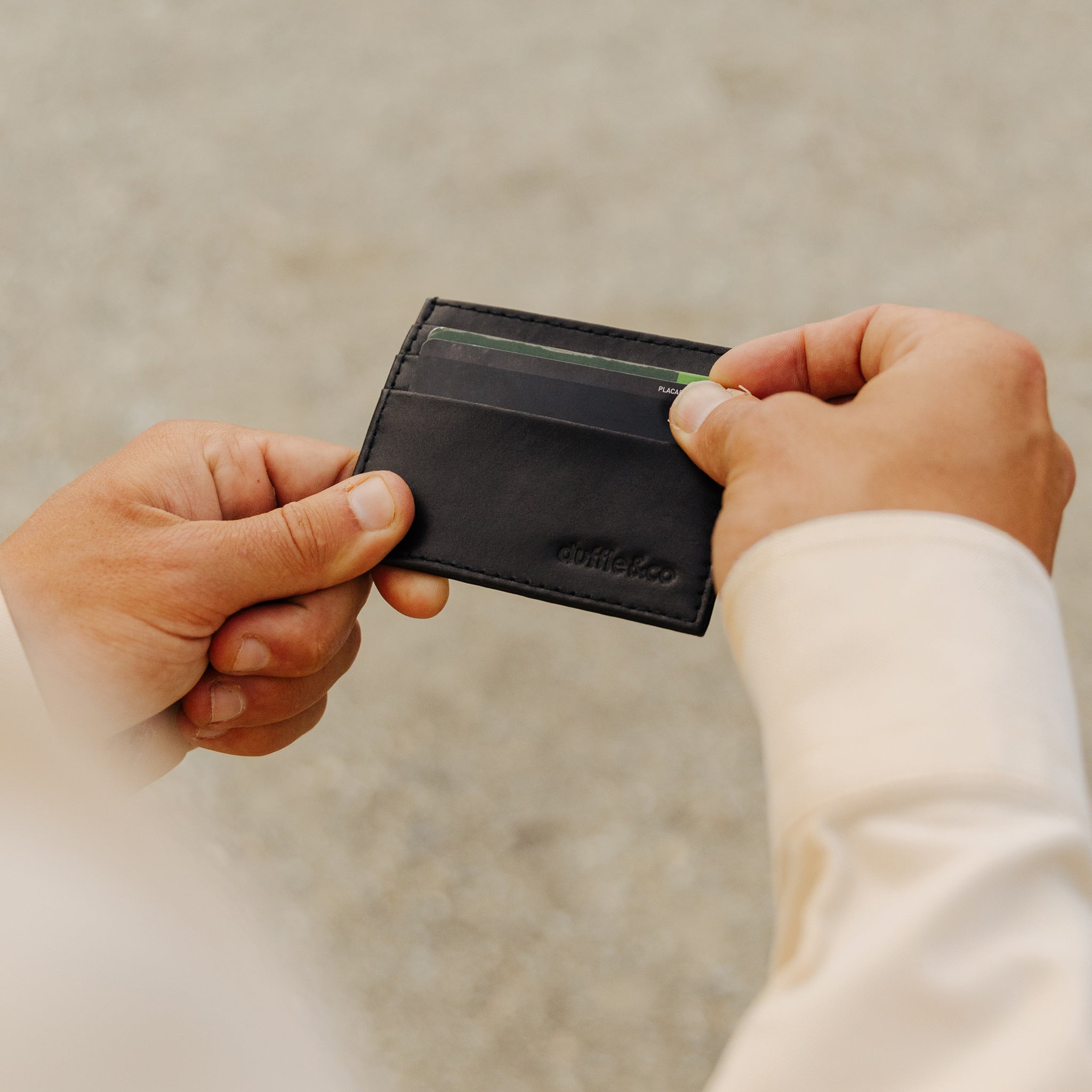 Barnett Cardholder in Black by Duffle&Co