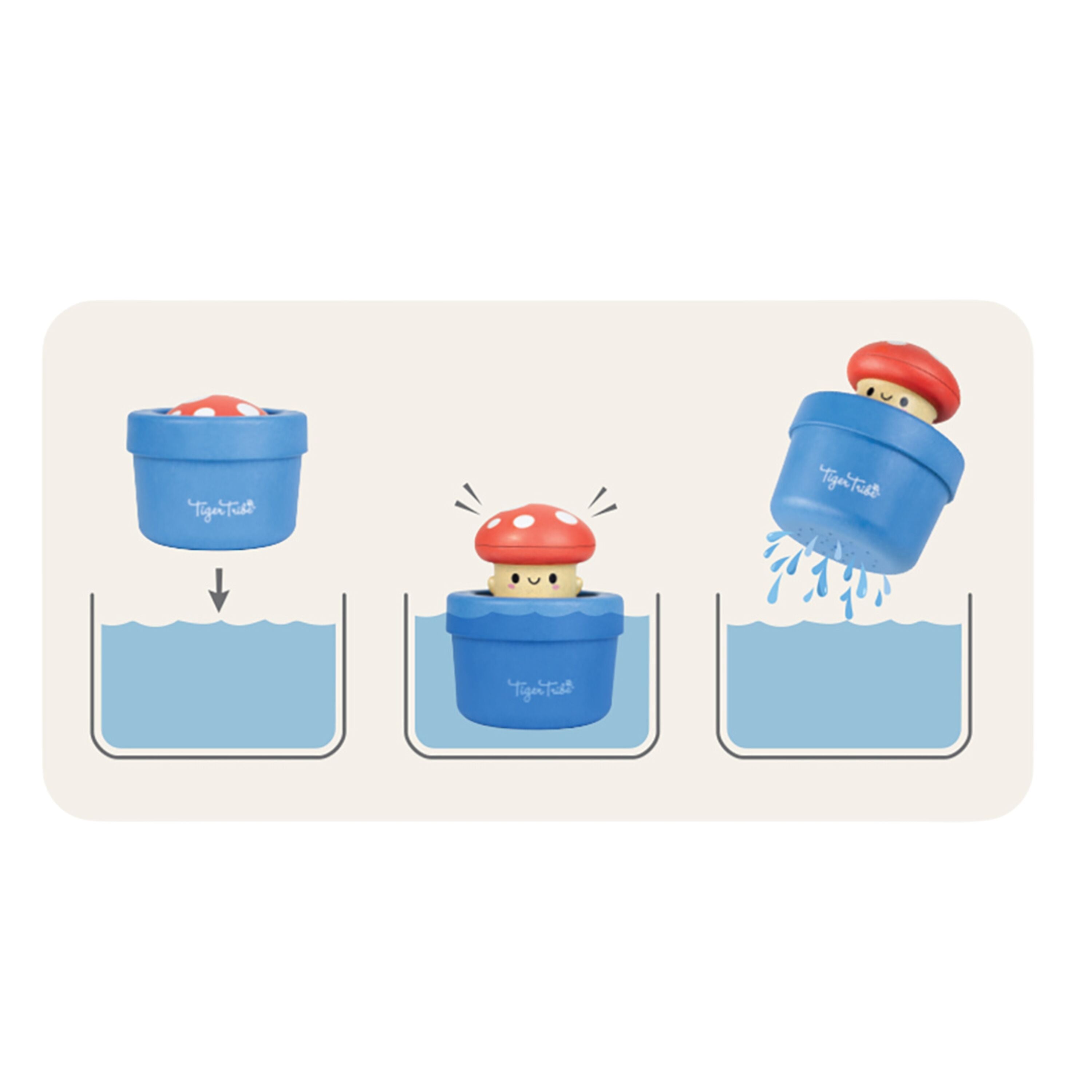 Bath Pop-Up - Mushroom By Tiger Tribe Ages 0-4