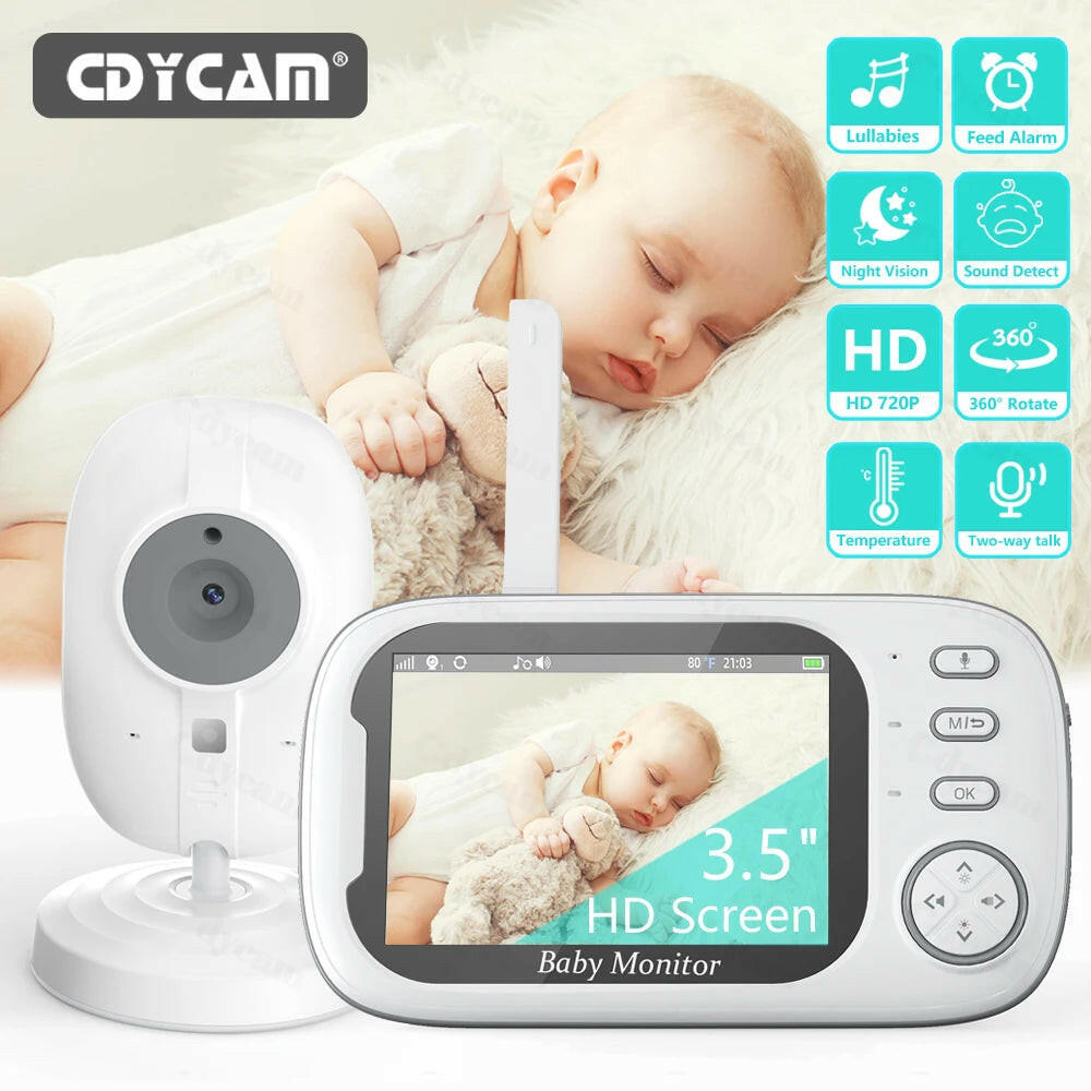 3.5 Inch Wireless Video Baby Monitor Night Vision
