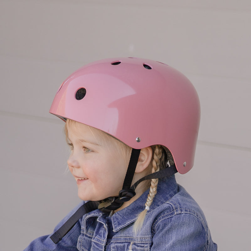 Kids Bike Helmet Vintage Pink – CoConuts | Children’s Helmet NZ