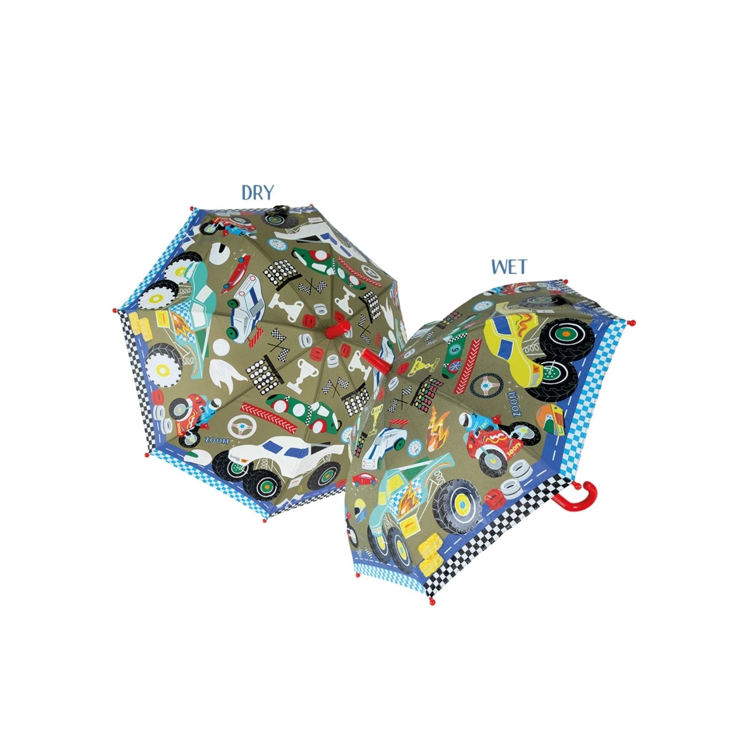 Cars Colour Changing Umbrella NZ – Kids Rain Umbrella (Ages 3+)