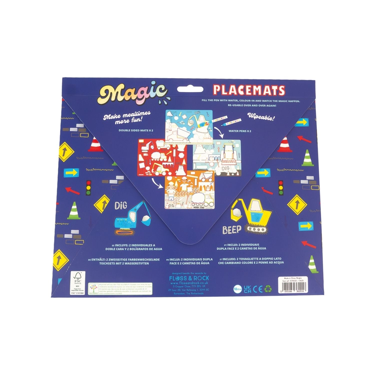 Construction Magic Water Placemats NZ – Mess-Free Creative Fun (Ages 18m+)