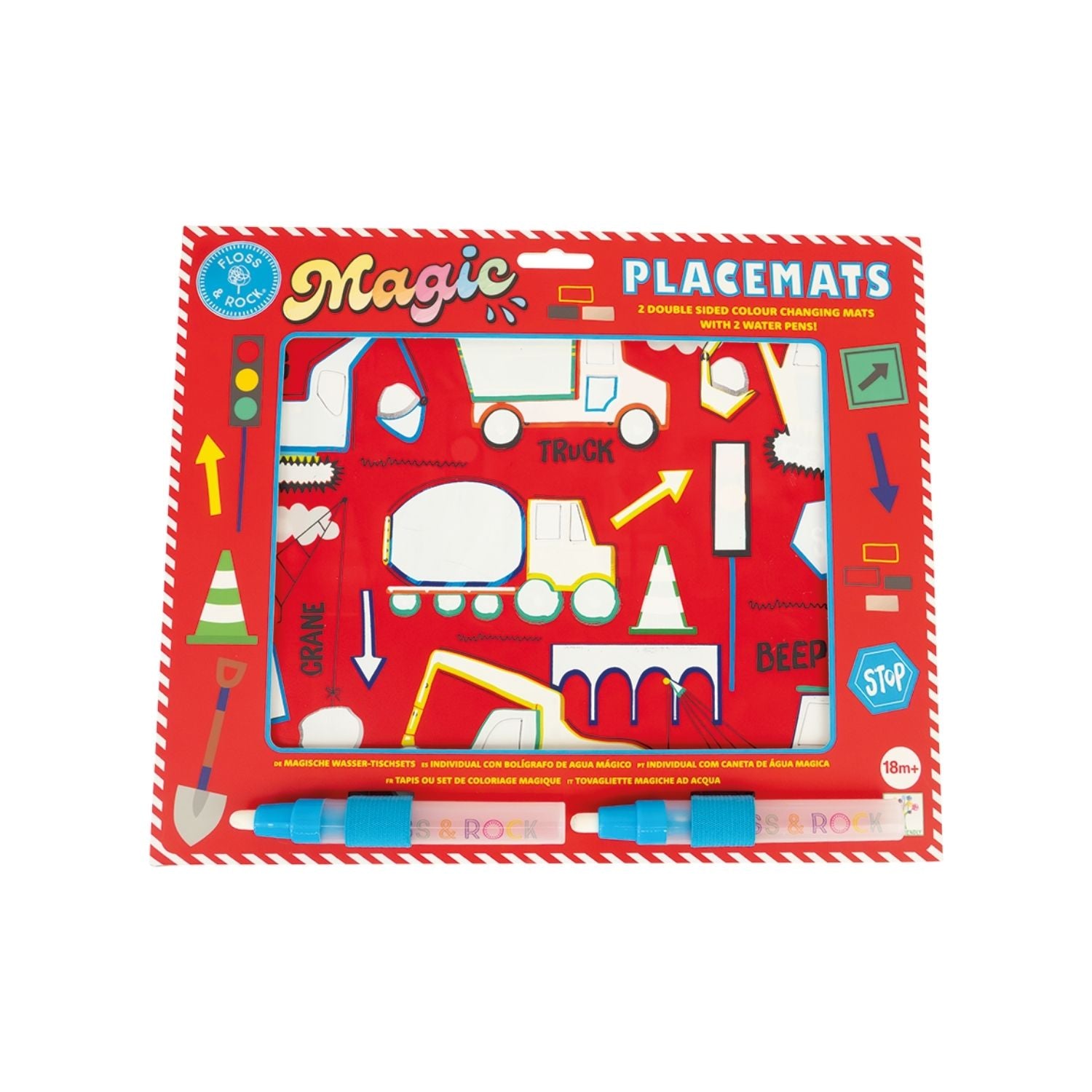 Construction Magic Water Placemats NZ – Mess-Free Creative Fun (Ages 18m+)