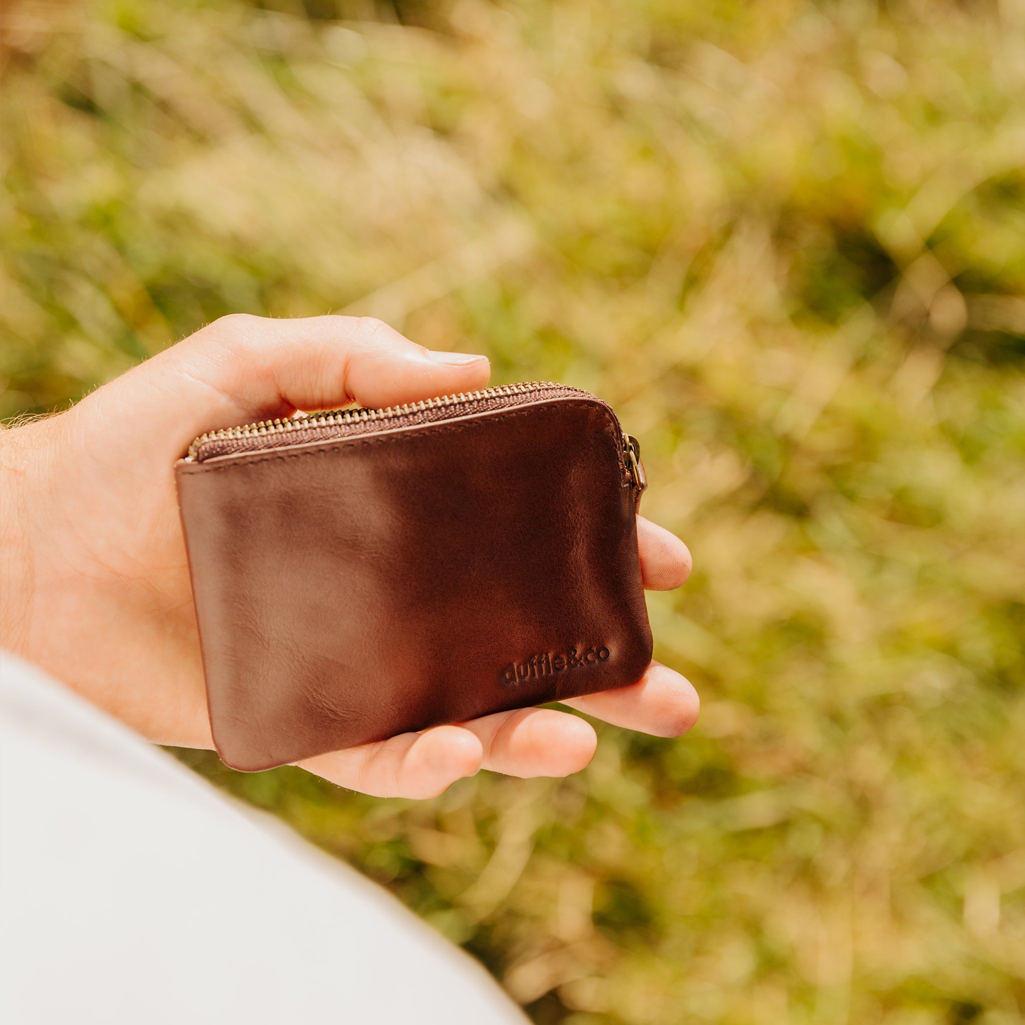 Leather Cooke Pouch in Tan, Navy, Black or Chocolate by Duffle&Co