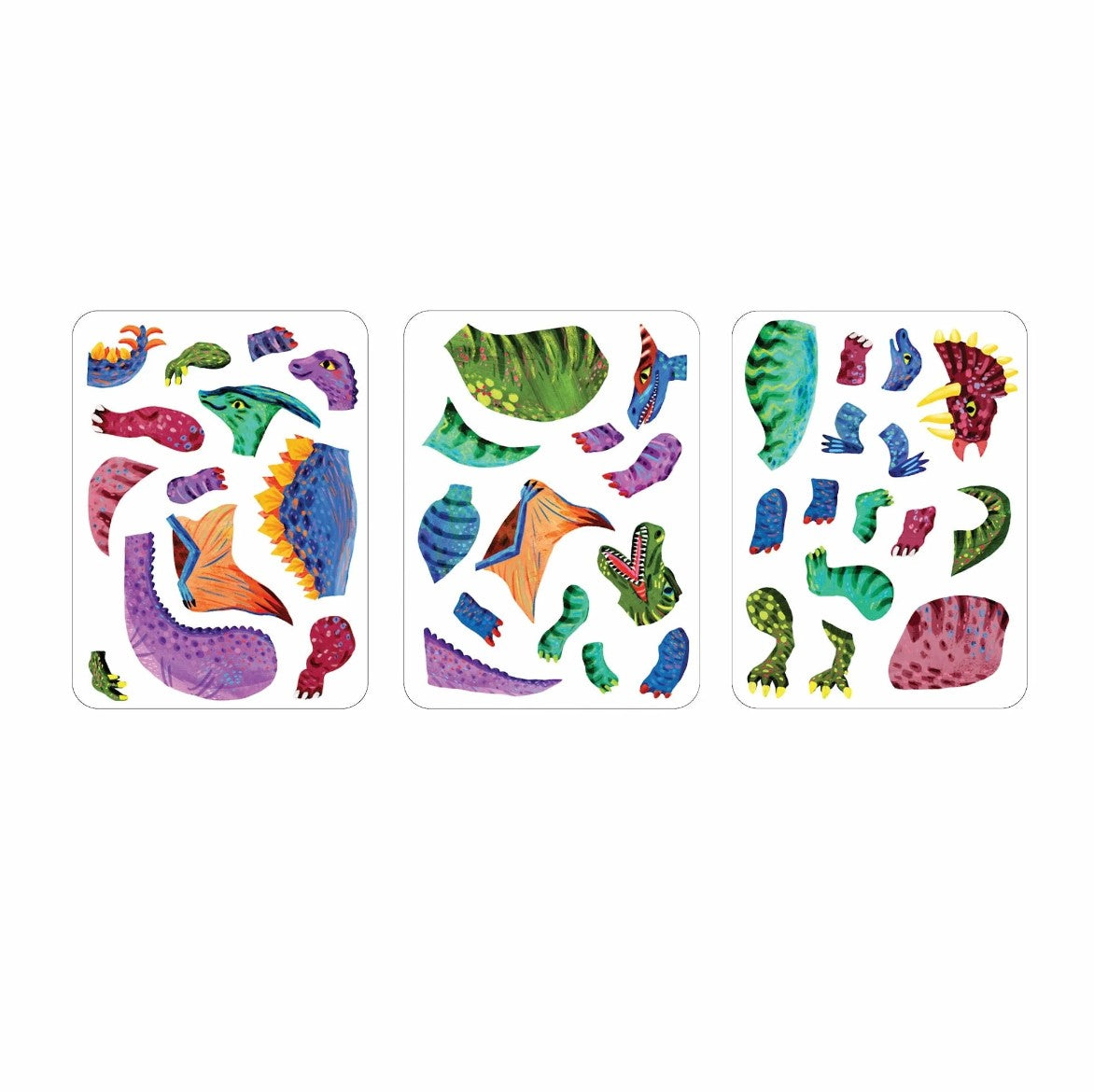 Dino Mix-Up Magnetic Build-It By Mudpuppy: Ages 4+